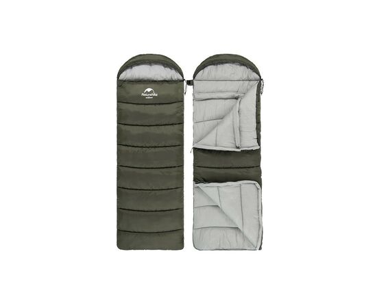 Спальный мешок Naturehike з капюшоном U250S NH20MSD07 (0°C) правий, темно-зелений (6927595764305-R), изображение 2 Спальный мешок Naturehike з капюшоном U250S NH20MSD07 (0°C) правий, темно-зелений (6927595764305-R), изображение 2