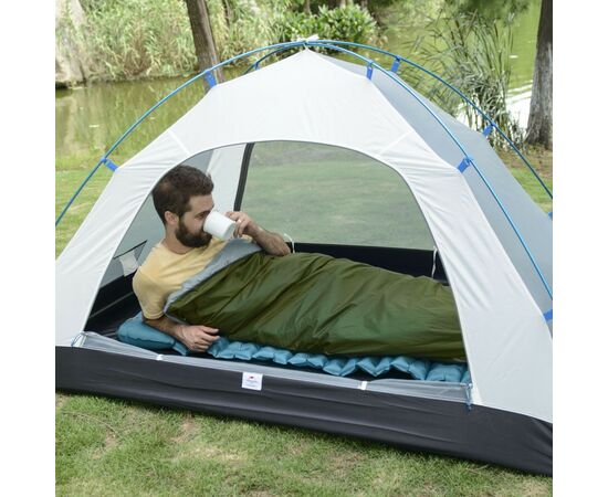 Спальный мешок Naturehike надлегкий LW180 NH21MSD04 правий (15°C) p-p M темно-зелений (6927595786949-R), изображение 4