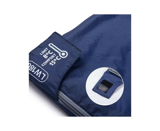 Спальный мешок Naturehike надлегкий LW180 NH21MSD04 правий (15°C) p-p XL темно-блакитний (6927595788172-R), изображение 4 Спальный мешок Naturehike надлегкий LW180 NH21MSD04 правий (15°C) p-p XL темно-блакитний (6927595788172-R), изображение 4