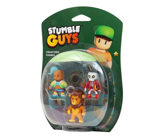 Фигурка Stumble Guys набор коллекционных - Велоцит, Леонидас, Капитан Нохарт (SG2020-2)