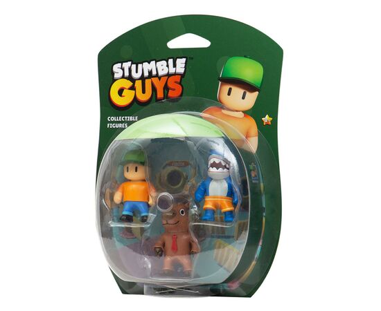 Фігурка Stumble Guys набір колекційних - Мегалодон, Містер Стамбл, Капібара (SG2020-1)