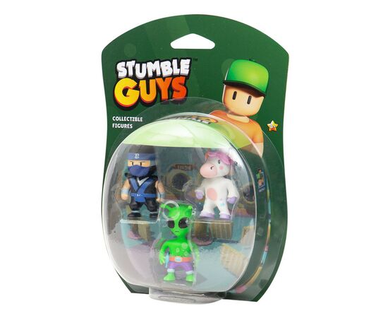 Фігурка Stumble Guys набір колекційних - Ніндзя Кай, Спрінклс, Прибулець (SG2020-5)