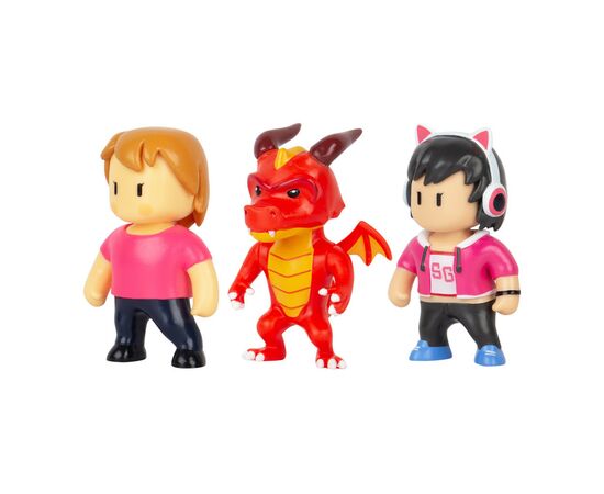 Фигурка Stumble Guys набор коллекционных - Оператор Джина, Дракон Инферно, Мисс Стамбл (SG2020-3), изображение 2