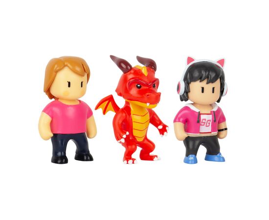 Фигурка Stumble Guys набор коллекционных - Оператор Джина, Дракон Инферно, Мисс Стамбл (SG2020-3), изображение 3