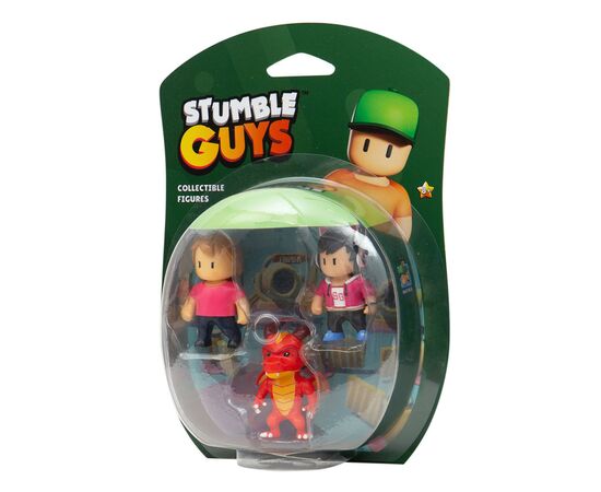 Фигурка Stumble Guys набор коллекционных - Оператор Джина, Дракон Инферно, Мисс Стамбл (SG2020-3)