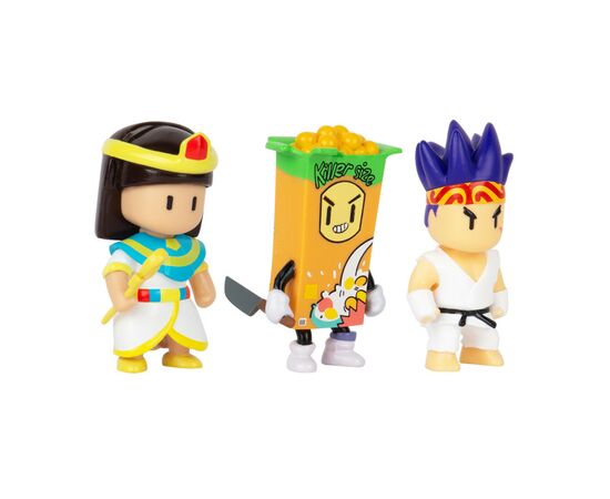 Фигурка Stumble Guys набор коллекционных - Сенсей Фаерфист, Клеопатра, Киллер (SG2020-4), изображение 3 Фигурка Stumble Guys набор коллекционных - Сенсей Фаерфист, Клеопатра, Киллер (SG2020-4), изображение 3