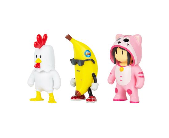 Фигурка Stumble Guys набор коллекционных - Цыпленок, Банан, Мяумер (SG2020-6), изображение 2 Фигурка Stumble Guys набор коллекционных - Цыпленок, Банан, Мяумер (SG2020-6), изображение 2