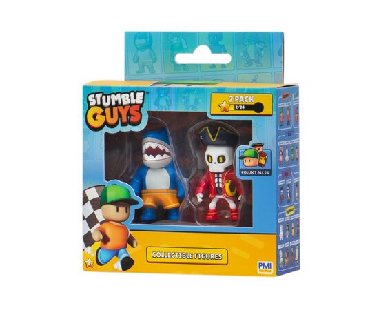 Фигурка Stumble Guys набор коллекционных - Мегалодон и Капитан Нохарт (SG2015-6)