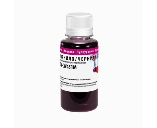 Чернила ColorWay Canon CLI-451 100мл Magenta (CW-CW451M01)