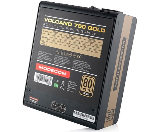 Блок питания Modecom 750W VOLCANO (ZAS-MC90-SM-750-ATX-VOLCA), изображение 5 Блок питания Modecom 750W VOLCANO (ZAS-MC90-SM-750-ATX-VOLCA), изображение 5