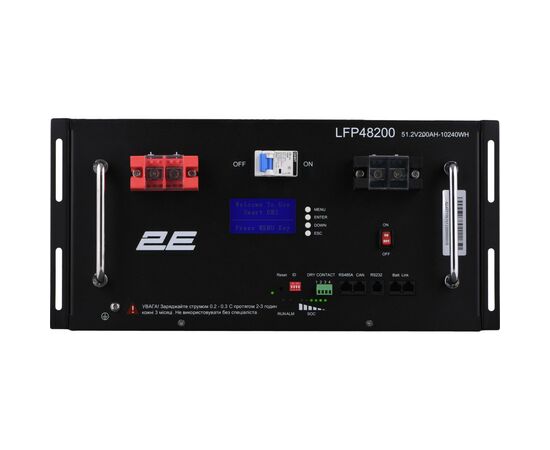 Батарея LiFePo4 2E LiFePO4 48V-200Ah, 19" LCD 16S (2E-LFP48200-LCD), изображение 2 Батарея LiFePo4 2E LiFePO4 48V-200Ah, 19" LCD 16S (2E-LFP48200-LCD), изображение 2
