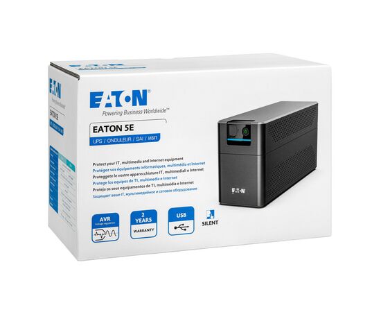 Источник бесперебойного питания Eaton 5E G2 900VA USB (5E900UD), изображение 4 Источник бесперебойного питания Eaton 5E G2 900VA USB (5E900UD), изображение 4