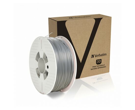 Пластик для 3D-принтера Verbatim ABS 1.75мм Aluminium Grey 1kg (55032), изображение 2 Пластик для 3D-принтера Verbatim ABS 1.75мм Aluminium Grey 1kg (55032), изображение 2