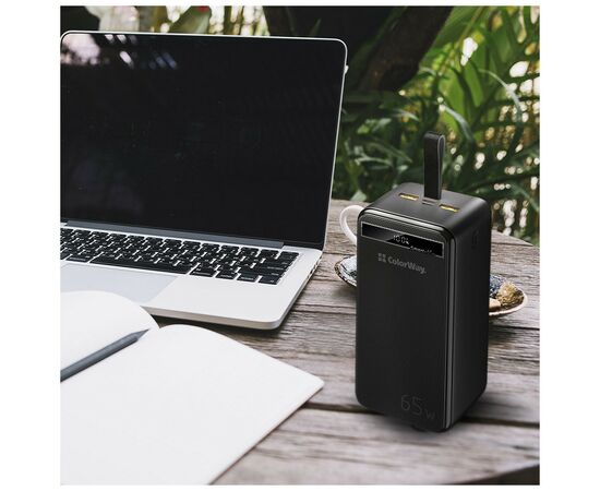Батарея универсальная ColorWay 40 000 mAh Powerful (USB QC3.0 + USB-C Power Delivery 65W) (CW-PB400LPA4BK-PDD), изображение 12 Батарея универсальная ColorWay 40 000 mAh Powerful (USB QC3.0 + USB-C Power Delivery 65W) (CW-PB400LPA4BK-PDD), изображение 12