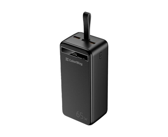 Батарея универсальная ColorWay 40 000 mAh Powerful (USB QC3.0 + USB-C Power Delivery 65W) (CW-PB400LPA4BK-PDD), изображение 2 Батарея универсальная ColorWay 40 000 mAh Powerful (USB QC3.0 + USB-C Power Delivery 65W) (CW-PB400LPA4BK-PDD), изображение 2
