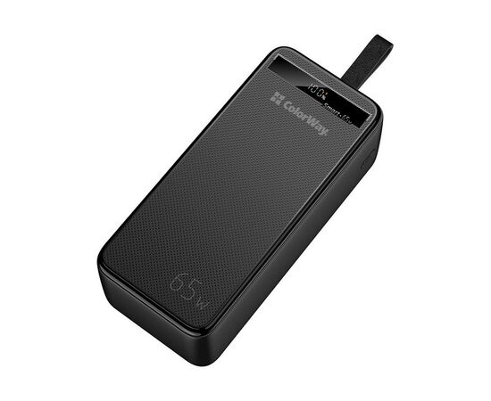 Батарея универсальная ColorWay 40 000 mAh Powerful (USB QC3.0 + USB-C Power Delivery 65W) (CW-PB400LPA4BK-PDD), изображение 3 Батарея универсальная ColorWay 40 000 mAh Powerful (USB QC3.0 + USB-C Power Delivery 65W) (CW-PB400LPA4BK-PDD), изображение 3