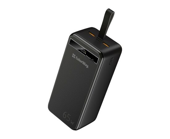 Батарея універсальна ColorWay 40 000 mAh Powerful (USB QC3.0 + USB-C Power Delivery 65W) (CW-PB400LPA4BK-PDD)
