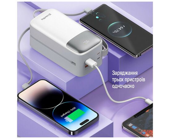Батарея универсальная ColorWay 50 000 mAh Powerful (USB QC3.0 + USB-C Power Delivery 22.5W) (CW-PB500LPA4WT-PDD), изображение 12 Батарея универсальная ColorWay 50 000 mAh Powerful (USB QC3.0 + USB-C Power Delivery 22.5W) (CW-PB500LPA4WT-PDD), изображение 12