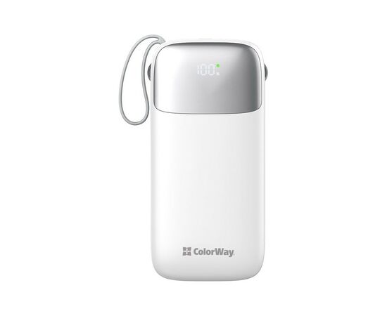 Батарея универсальная ColorWay 50 000 mAh Powerful (USB QC3.0 + USB-C Power Delivery 22.5W) (CW-PB500LPA4WT-PDD), изображение 3 Батарея универсальная ColorWay 50 000 mAh Powerful (USB QC3.0 + USB-C Power Delivery 22.5W) (CW-PB500LPA4WT-PDD), изображение 3