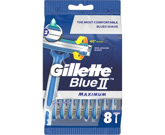 Бритва Gillette Blue 2 Maximum 8 шт. (7702018502264), изображение 2 Бритва Gillette Blue 2 Maximum 8 шт. (7702018502264), изображение 2