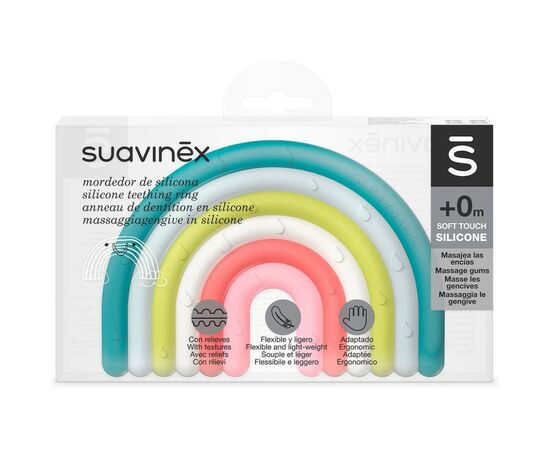 Прорезыватель Suavinex силиконовый с пузырьками/мультицвет (401432), изображение 2 Прорезыватель Suavinex силиконовый с пузырьками/мультицвет (401432), изображение 2