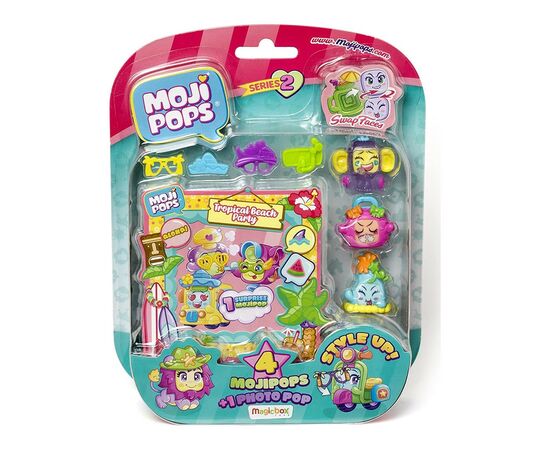 Ігровий набір Moji Pops S2 Фотосесія 4 фігурки + аксесуари (PMP2B416IN00)