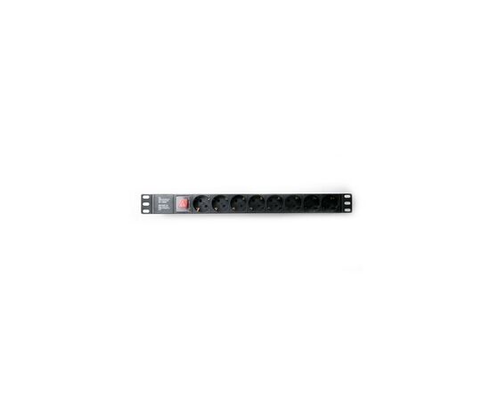 Силовий блок 19" 1U 8xSchuko, вимикач, С14 Kingda (KD-PDU-GM-1U-P8-C14), зображення 3 Силовий блок 19" 1U 8xSchuko, вимикач, С14 Kingda (KD-PDU-GM-1U-P8-C14), зображення 3