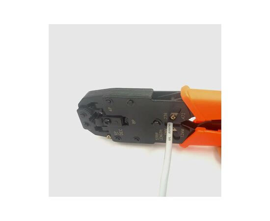 Инструмент Kingda RJ-45/RJ-12 с трещеткой (KD-T2008R), изображение 3 Инструмент Kingda RJ-45/RJ-12 с трещеткой (KD-T2008R), изображение 3