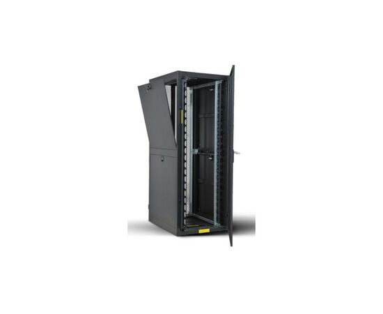 Шафа напольна Kingda 42U 19" 600x1000, RAL9004, перф. двері, розібрана (KD-002-6042M), зображення 2 Шафа напольна Kingda 42U 19" 600x1000, RAL9004, перф. двері, розібрана (KD-002-6042M), зображення 2
