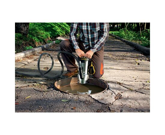 Дренажный насос Stanley 1.1 кВт, для чистой и грязной воды, 1650 л/ч (SXUP1100XDE), изображение 4 Дренажный насос Stanley 1.1 кВт, для чистой и грязной воды, 1650 л/ч (SXUP1100XDE), изображение 4