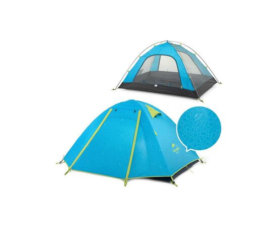 Палатка Naturehike чотиримісний P-Series NH18Z044-P 210T/65D блакитний (6975641888055), изображение 2