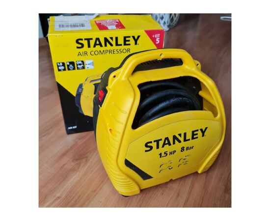 Компрессор Stanley AIR KIT, 180 л/мин, 1.1 кВт, 6,1 кг (AIRKIT), изображение 12 Компрессор Stanley AIR KIT, 180 л/мин, 1.1 кВт, 6,1 кг (AIRKIT), изображение 12