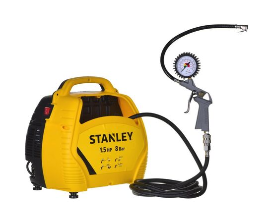 Компрессор Stanley AIR KIT, 180 л/мин, 1.1 кВт, 6,1 кг (AIRKIT), изображение 2 Компрессор Stanley AIR KIT, 180 л/мин, 1.1 кВт, 6,1 кг (AIRKIT), изображение 2