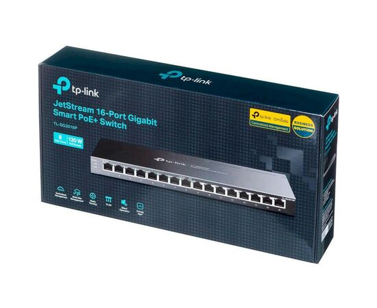 Коммутатор сетевой TP-Link TL-SG2016P, изображение 5 Коммутатор сетевой TP-Link TL-SG2016P, изображение 5
