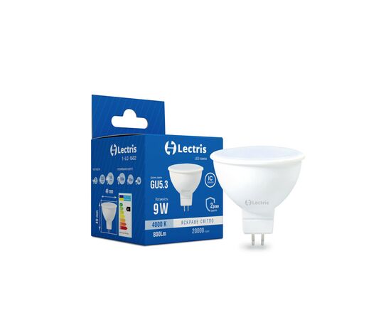 Лампочка Lectris MR16 9W 4000K 220V GU5.3 (1-LC-1502)