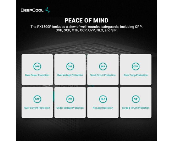 Блок питания Deepcool 1300W PX1300P (R-PXD00P-FC0B-EU), изображение 12 Блок питания Deepcool 1300W PX1300P (R-PXD00P-FC0B-EU), изображение 12