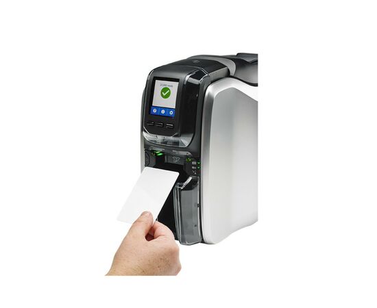 Принтер пластиковых карт Zebra ZC300, Single Sided, USB, Ethernet, CardStudio, 200 cards, YMCKO ribbon (ZC31-000CQ00EM00), изображение 2 Принтер пластиковых карт Zebra ZC300, Single Sided, USB, Ethernet, CardStudio, 200 cards, YMCKO ribbon (ZC31-000CQ00EM00), изображение 2