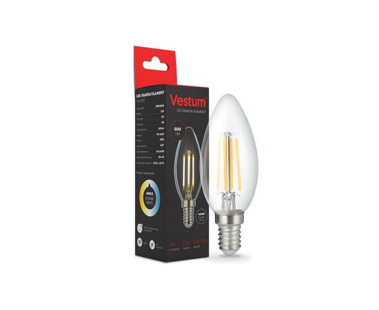 Лампочка Vestum С35 Е14 4Вт 220V 4100К (1-VS-2305)