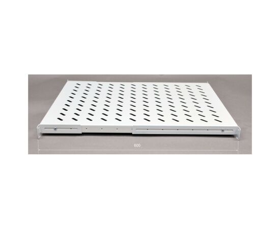 Полка 19" CMS 1U глуб. 600мм, 2мм, цвет серый (UA-SH4-600G), изображение 2 Полка 19" CMS 1U глуб. 600мм, 2мм, цвет серый (UA-SH4-600G), изображение 2