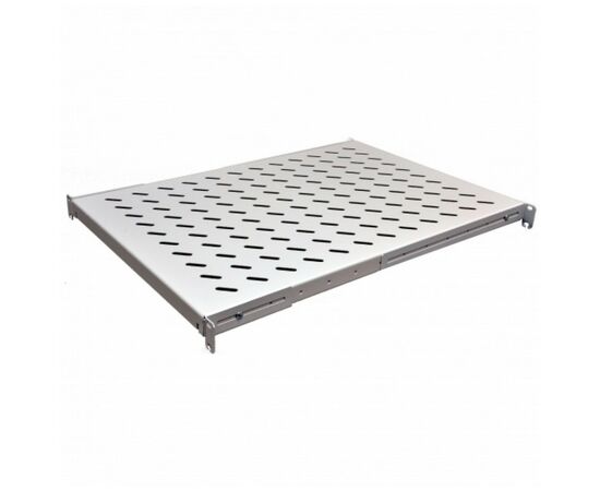 Полка 19" CMS 1U глуб. 600мм, 2мм, цвет серый (UA-SH4-600G)