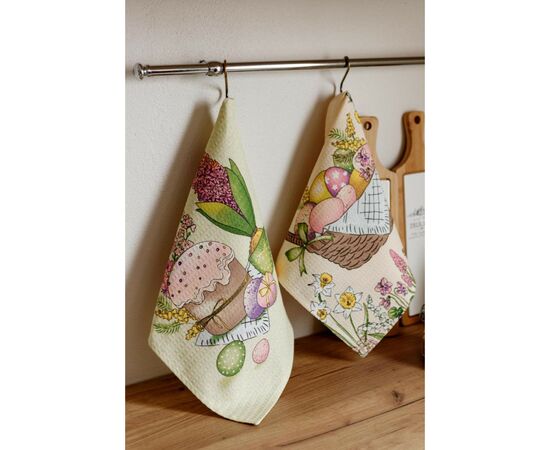 Полотенце Прованс Пасхальное вафельное Со светлым праздником 33х60 см (034607), изображение 3 Полотенце Прованс Пасхальное вафельное Со светлым праздником 33х60 см (034607), изображение 3