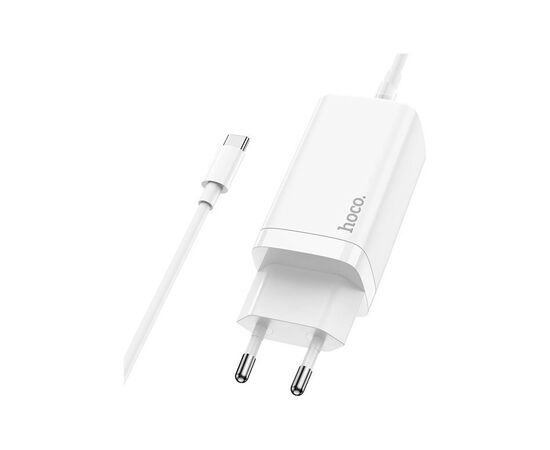 Зарядное устройство HOCO N16 Scenery 65W three-port (2C1A) charger set(C to C) White (6931474747723), изображение 3
