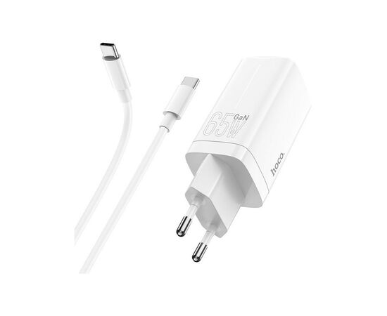 Зарядное устройство HOCO N16 Scenery 65W three-port (2C1A) charger set(C to C) White (6931474747723), изображение 4