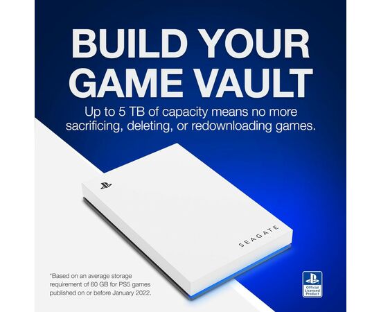 Внешний жесткий диск 2.5" 5TB Game Drive for PlayStation 5 Seagate (STLV5000200), изображение 8 Внешний жесткий диск 2.5" 5TB Game Drive for PlayStation 5 Seagate (STLV5000200), изображение 8