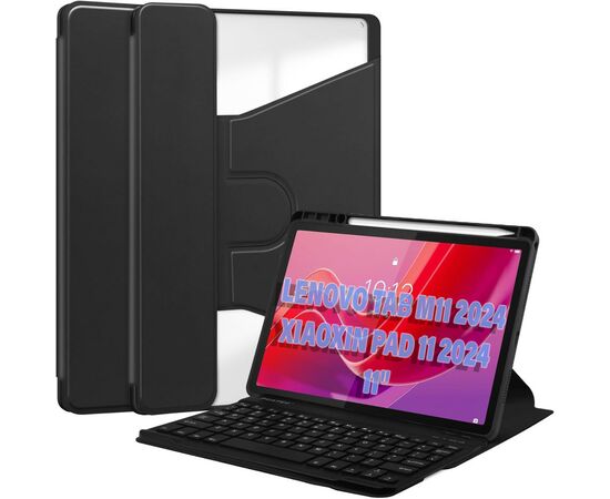 Чохол до планшета BeCover Keyboard 360° Rotatable Lenovo Tab M11 (2024) TB-TB330FU/Xiaoxin Pad 11 (2024) 11" Black (711074)