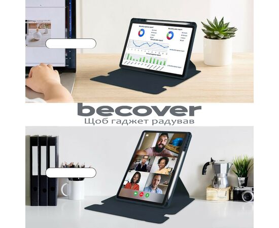 Чохол до планшета BeCover Keyboard 360° Rotatable Lenovo Tab M11 (2024) TB-TB330FU/Xiaoxin Pad 11 (2024) 11" Deep Blue (711075), зображення 7 Чохол до планшета BeCover Keyboard 360° Rotatable Lenovo Tab M11 (2024) TB-TB330FU/Xiaoxin Pad 11 (2024) 11" Deep Blue (711075), зображення 7