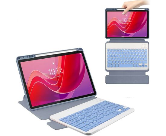 Чехол для планшета BeCover Keyboard 360° Rotatable Lenovo Tab M11 (2024) TB-TB330FU/Xiaoxin Pad 11 (2024) 11" Purple (711078), изображение 2 Чехол для планшета BeCover Keyboard 360° Rotatable Lenovo Tab M11 (2024) TB-TB330FU/Xiaoxin Pad 11 (2024) 11" Purple (711078), изображение 2