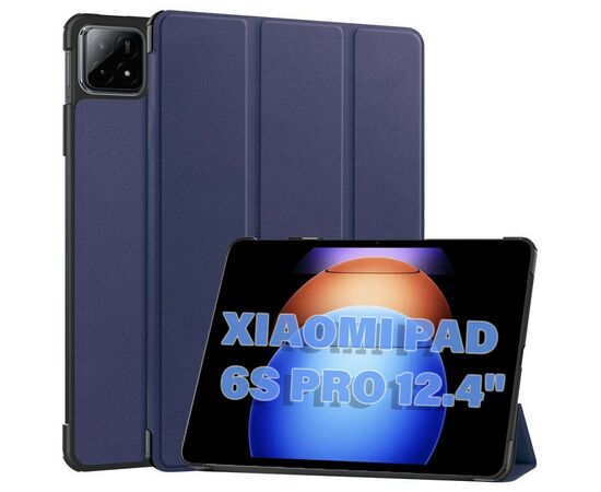 Чохол до планшета BeCover Smart Case Xiaomi Pad 6S Pro 12.4" Deep Blue (711084), зображення 2 Чохол до планшета BeCover Smart Case Xiaomi Pad 6S Pro 12.4" Deep Blue (711084), зображення 2