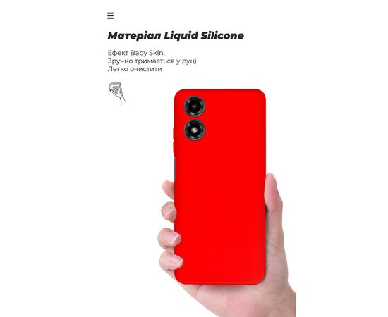 Чехол для мобильного телефона Armorstandart ICON Case Motorola G04 Camera cover Red (ARM73892), изображение 7