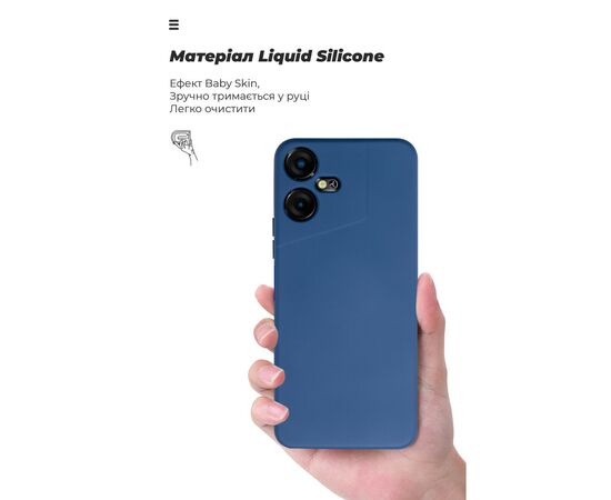 Чохол до мобільного телефона Armorstandart ICON Case Tecno POVA NEO 3 (LH6n) Camera cover Dark Blue (ARM76690), зображення 7 Чохол до мобільного телефона Armorstandart ICON Case Tecno POVA NEO 3 (LH6n) Camera cover Dark Blue (ARM76690), зображення 7